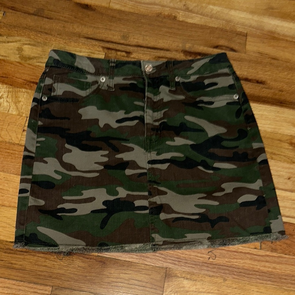 Forever 21 Camo Print Mini Skirt